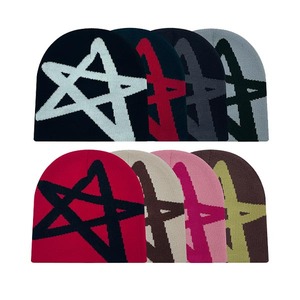 Kostenlose Musteranfertigung Individuelles Markendesign Etikett Y2k Designer Gestrickte Totenkopf Winter Jacquard Beanie Mütze - Product Image 6