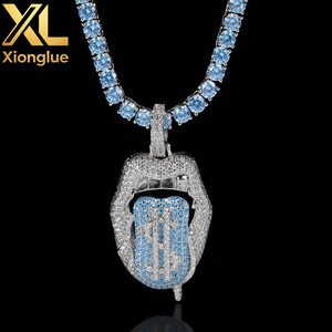Collar con Colgante Moderno 2026 para Hombre y Mujer, Chapado en Oro de 18K, Cobre con Circonita, Joyería Hip-Hop, Regalo - Product Image 6
