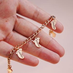 Stainless Steel <b>Chain</b> Bracelet Cross Border Multi Premium Custom Jewelry Card <b>Mirror</b> Polished Finish Heavy Duty Weight - Product Image 3