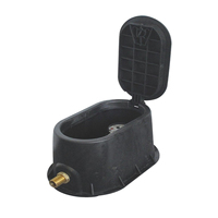 Boîte de protection pour compteur d'eau extérieur BMAG, boîte en plastique composite pour compteur d'eau avec raccord en laiton pour compteur d'eau
