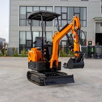 Machines de terrassement HIGHTOP du Shandong, excavatrice HT10, mini-excavatrice sur chenilles HT12, agriculture, DIGGER, meilleur prix