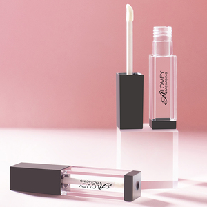 7ml cuadrado Vacío Tapa negra Envase de brillo de labios Botella de brillo de labios Tapa negra 7ml Tubo de brillo de labios Galore - Product Image 3
