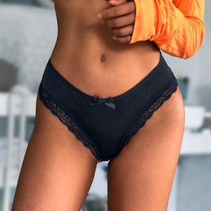 Nuevo Diseño de Tanga de Encaje, Tanga Sexy con Aberturas, Tanga de Seda de Hielo para Mujer - Product Image 3