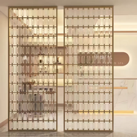 Partisi Kaca Artistik dengan Desain Kawat, Kaca Dekoratif untuk Restoran Hotel Vila Kantor, Pilihan Solid-core Kustom.