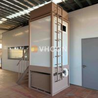 Cabine de toilettes mobiles portables sur mesure pour parcs et lieux publics avec réservoir d'eau intégré