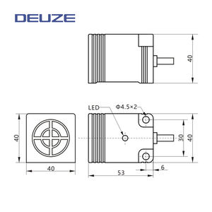 ICQ40KB15N1 sensore di prossimità Standard quadrato a basso costo IP67 distanza 15mm 30V DC NPN/PNP NO/NC sensore induttivo - Product Image 2
