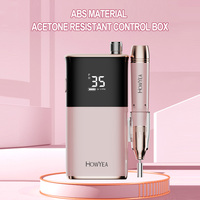 Machine à percer les ongles professionnelle HOWYEA, 35000 tr/min, rechargeable