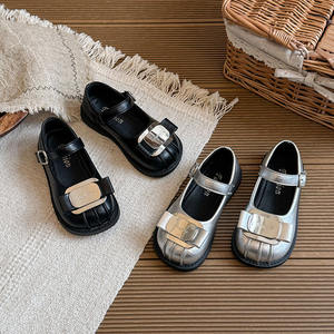 Ballerines <span class=keywords><strong>Princesse</strong></span> Mary Jane pour filles, argentées brillantes, style français, chaussures de danse - Product Image 6