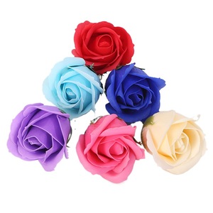 Cabezas <span class=keywords><strong>de</strong></span> flores artificiales <span class=keywords><strong>de</strong></span> terciopelo rojo rosa falsa para <span class=keywords><strong>boda</strong></span> Baby Show decoración <span class=keywords><strong>de</strong></span> pasteles cabezas <span class=keywords><strong>de</strong></span> flores artificiales - Product Image 5