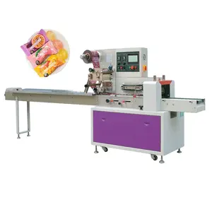 Máquina de embalaje horizontal de dulces de tableta de menta fresca de alta velocidad Máquina de embalaje de dulces a granel de tono fresco de fruta