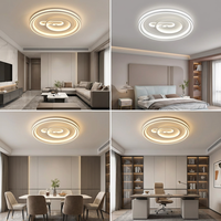 Plafonnier LED Artistique Cerf Nature, Lampe Circulaire de Luxe, Éclairage Contemporain pour Salon, Chambre et Décoration Intérieure