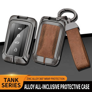 Usine d'origine en alliage de zinc cuir télécommande sans clé <span class=keywords><strong>porte</strong></span>-clés couverture pour réservoir 300 2021 grande muraille <span class=keywords><strong>porte</strong></span>-clés télécommande - Product Image 3