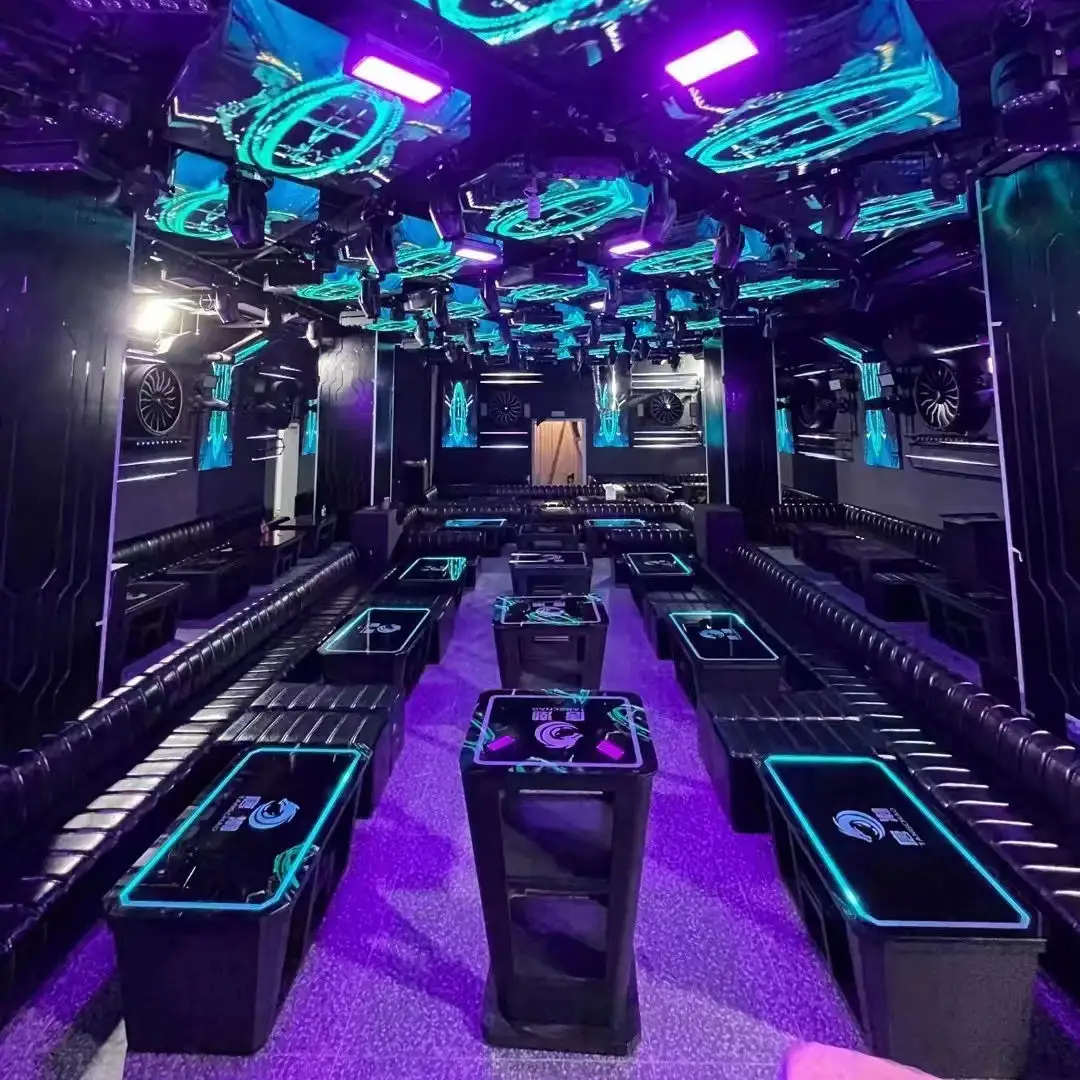 Su misura pub club lounge posti a sedere sezione vip conjuntos de muebles de bar mobili cabina posti a sedere divano per discoteca