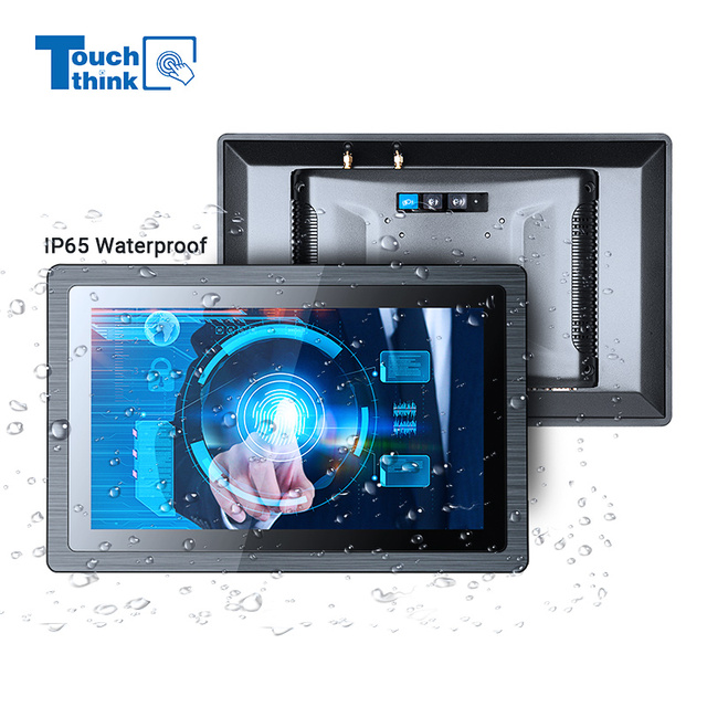 All-One Touchscreen Panel PC J6412 IPC with Win/Linux Fanless IP65 Compact Industry Embedded Automation Control New Product