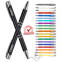 Nouvelle Promotion Stylos Bille Métalliques Abordables avec Impression Laser Personnalisée Logo de Marque Gravé Stylo Bille Cadeau en Aluminium
