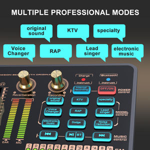 Kit d'équipement <span class=keywords><strong>de</strong></span> studio <span class=keywords><strong>de</strong></span> podcast OEM d'usine Studio d'enregistrement cartes son microphone à condensateur <span class=keywords><strong>changeur</strong></span> <span class=keywords><strong>de</strong></span> <span class=keywords><strong>voix</strong></span> - Product Image 5