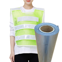 Vinyle thermocollant réfléchissant haute luminosité PU HTV en rouleau pour vêtements, vêtements de sport, uniformes de sécurité, impression de logo personnalisé