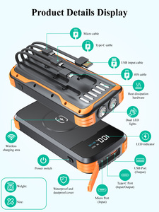 Productos populares 2025 Cargador <span class=keywords><strong>de</strong></span> <span class=keywords><strong>iPhone</strong></span> portátil <span class=keywords><strong>de</strong></span> alta capacidad 20W Carga rápida Carga inalámbrica Cable incorporado Bancos <span class=keywords><strong>de</strong></span> energía 20000mAh - Product Image 6