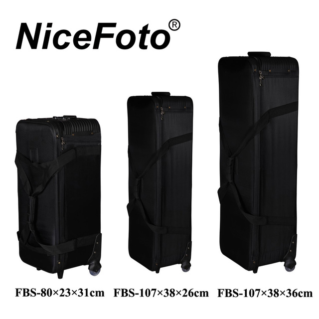 Photography Accessories Hard Trolley Bag With Wheels for Flash/video Light Kits
