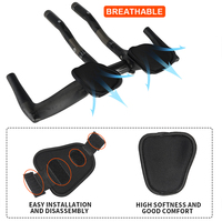 Manillar de Carbono T700 de Alta Resistencia TOSEEK, 31.8mm 340mm, Manillar de Triatlón para Bicicleta de Carretera, Contrarreloj, Accesorios para Bicicleta