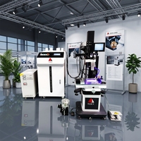 Soudeuse manuelle au laser à fibre 1500W avec table XYZ à mise au point automatique pour la réparation des bords des moules en cuivre, en aluminium et en alliage, et des moules de quincaillerie
