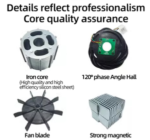 1000W không chổi than điện ba bánh đi giỏ hàng chuyển đổi động cơ kit nhỏ ba bánh đồ chơi động cơ điện xe kéo vuông sóng động cơ - Product Image 3