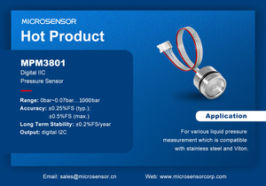ไมโครเซนเซอร์ดิจิตอล MPM3801เอาท์พุตเซนเซอร์พร้อมสแตนเลส316L ประเภท ce/a/sil ได้รับการรับรอง MPM3801 MPM3801น้ำดิจิตอล - Product Image 4