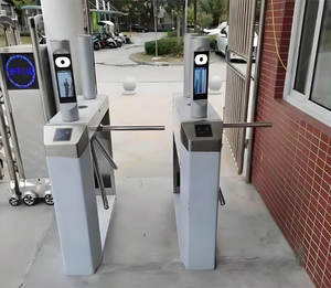 Haut débit taille haute porte rotative semi-automatique salle de sport <span class=keywords><strong>Rfid</strong></span> carte de balayage entrée sortie contrôle d'accès trépied tourniquet - Product Image 5
