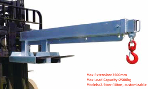 חלקי מלגזה 2.5 טון 5 טון 10 טון מנוף מלגזה ארוך עם הארכה 3.5 מ' (התאמה אישית) - Product Image 2