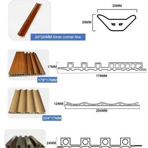 Grille moderne d'intérieur Great Wall, grille <span class=keywords><strong>demi</strong></span>-circulaire, décoration, revêtement, panneau WPC, revêtement de canal, grille cannelée, <span class=keywords><strong>planche</strong></span> cannelée - Product Image 2