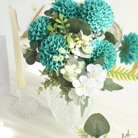 Meilleures ventes : Fleurs artificielles Dahlia à bulles, Pompons à bulles, Tiges de chrysanthèmes pour DIY Mariage et Saint-Valentin