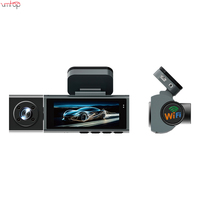 3 canaux 2 pouces HD 1080P conduite voiture DVR enregistreur Dashcam Wifi Dash Cam avant et arrière 3 objectifs voiture caméra boîte noire caméscope