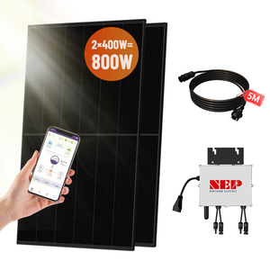 Sistema Solar para Balcón de 600W 800W 1000W 1200W, Microinversor para Sistema Solar de Balcón Conectado a la Red, Sistema Solar de Balcón de 600w 800w - Product Image 1