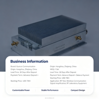 Module amplificateur de puissance RF GUORESOUN à large bande 25 MHz-520 MHz, 13 W-50 W, télécommande personnalisée, résistant à l'eau, communication durable