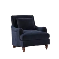 Fauteuil inclinable de salon d'hôtel moderne un siège canapé en velours chaise balcon avec échantillon gratuit en tissu mobilier de maison pour les loisirs