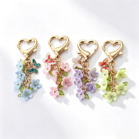 Magnifique pendentif plaqué émail dur, accessoire de sac pour femme, porte-clés en métal pour sac à main, breloque pour sac de dame