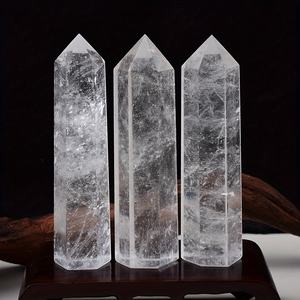 Vente en gros de pierres de cristal de quartz clair naturel poli de style bohème, quartz fraise, pour la décoration de la maison et les cadeaux de fêtes - Product Image 3