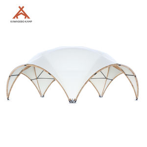 Carpa Comercial Kawagebo Kamp de 12m y 9m, Domo Geodésico Lotus Lane, Toldo en Forma de Concha, Gazebo de Arco de Circo, Carpa Estrella para Banquetes - Product Image 6