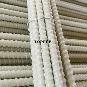 เหล็กเส้นคอมโพสิตไฟเบอร์กลาส FRP GFRP แบบมีร่อง - Product Image 3