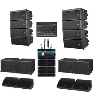 Système de sonorisation DBK 8 pouces 8+4 Line Array complet pour DJ avec enceinte de monitoring, table de mixage audio et amplificateur pour concert - Product Image 1