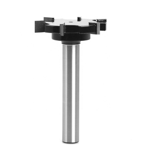 Mũi Khoan Bộ Định Tuyến Bề Mặt Bo Mạch Chủ Trục 12Mm, Mũi Bào Với Sáo 6 Đầu Cacbua, Đường Kính Cắt 52Mm Làm Phẳng Tấm - Product Image 1