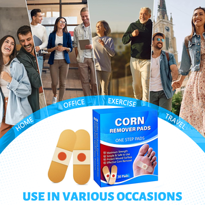 Patchs anti-callosités XINFA à l'acide salicylique, extra-forts, médicamenteux, pour les pieds, les orteils, <span class=keywords><strong>traitement</strong></span> des callosités, adhésif toute la journée - Product Image 6