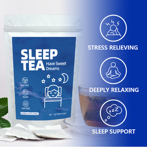 Étiquettes personnalisées, thé aux herbes mélangées <span class=keywords><strong>pour</strong></span> le sommeil, effet relaxant, thé en sachet pur et naturel <span class=keywords><strong>pour</strong></span> une bonne nuit de sommeil - Product Image 2