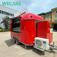 WECARE Remolque De Comida personnalisé Pizza Snack Food Truck Mobile Ice Cream Smoothie Café Bar Remorque entièrement équipée