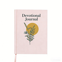 Diario Devocional Personalizado con Papel Decorativo en Relieve, Diario de Manifestación, Reflexión Espiritual, Planificador de Escrituras, Tapa Dura A5