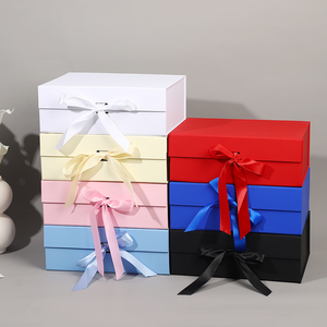 Caja <span class=keywords><strong>de</strong></span> Regalo Magnética Plegable Ecológica con Lazo <span class=keywords><strong>de</strong></span> Cinta, Personalizable, <span class=keywords><strong>para</strong></span> Cosméticos, <span class=keywords><strong>de</strong></span> <span class=keywords><strong>Cartón</strong></span> Mate - Product Image 2