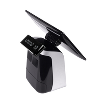 Layar sentuh Register tunai Terminal POS Desktop sistem POS semua dalam satu Printer termal 80mm bawaan