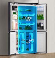 Nouveau Mijia ménage réfrigérateur croix porte 520L Mijia App CN Version 220V réfrigérateur économe en énergie pour les aliments légumes