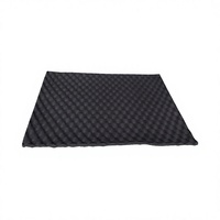 Tapis insonorisant en mousse de caoutchouc premium 10mm 16mm ondulé pour isolation automobile 50x80cm, feuille d'insonorisation imperméable et pare-chaleur