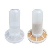 Distributeur d'eau automatique pour oiseaux, petite capacité, sûr, anti-noyade, alimentation par gravité, en plastique transparent PP de qualité alimentaire